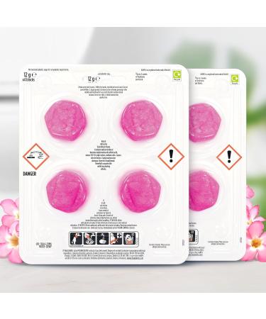 Harpic Hygienic Fresh Sticker Adhesive Toilet Block Purple - Floral 2 Packs of 4 stickers. Toilet Freshener No Plastic Applicator. 4 count (Pack of 2) - Buy Online on GoSupps.com