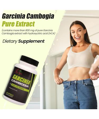 Mila Miamor Garcinia Cambogia Extract Supplement (50% HCA) 800 mg for Weight Metabolism Appetite & Energy Support Caffeine Free Non-GMO Gluten Free 60 Capsules - Buy Online on GoSupps.com