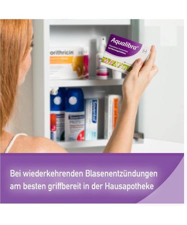 Aqualibra 2 x 60 Film-Coated Tablets for Bladder & Urinary Tract Infections - Antibiotic-Free Vegetarian 12+ Years - 120 Tablets Total - Buy Online on GoSupps.com