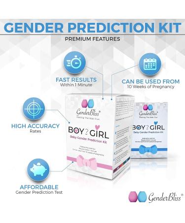 GenderBliss Gender Prediction Test Kit - Discover Baby's Gender at 10 Weeks - Buy Online on GoSupps.com