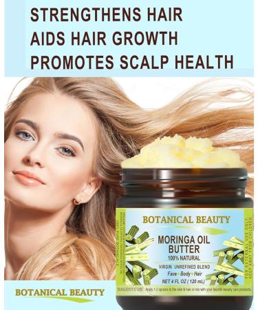 Botanical Beauty MORINGA OIL BUTTER Pure Natural Virgin Unrefined RAW 2 Fl. Oz.- 60 ml for FACE SKIN BODY DAMAGED HAIR NAILS. 2 Ounce (Pack of 1) - Buy Online on GoSupps.com