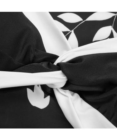 Womens Tankini Set Two-Piece Swimming Costume Racerback Tank Tops with High Waisted Bottom Full Body Tummy Control Swimsuit Gradient Color Modest Bathing Suit Swimming Wear 5081-xdgde-black-d M - Buy Online on GoSupps.com