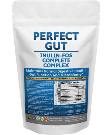 Perfect Gut: Inulin FOS Powder for Gut Health. Prebiotic Inulin. Unique Prebiotic 95% FOS Inulin Agave Fiber 2 Pound (Pack of 1)