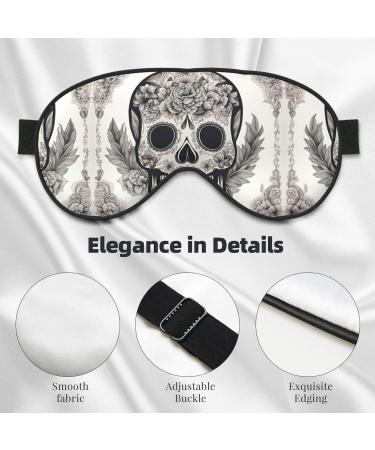 Buy Mexican Skull Print Ultra-Soft Light-Blocking Eye Mask | Comfortable Sleep Mask for Restful Sleep - International Shipping Available - Buy Online on GoSupps.com