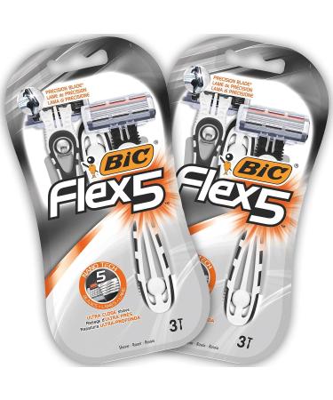 Buy BIC Flex 5 & Flex 4 Disposable Razors for Men - 12-Piece Bundle with Aloe Vera & Vitamin E | International Shipping Available - Buy Online on GoSupps.com