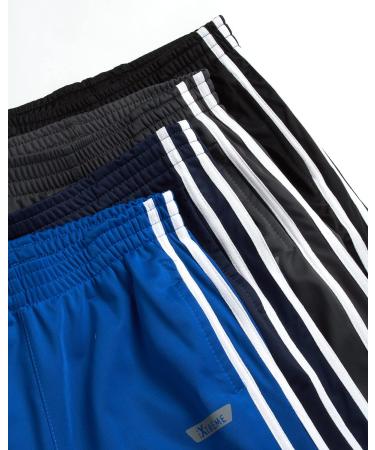 iXtreme 4 Pack Boys Fleece Joggers Sweatpants | Youth Performance Active Track Pants | Black/Dark Grey/Navy/Royal 10-12 - Buy Online on GoSupps.com
