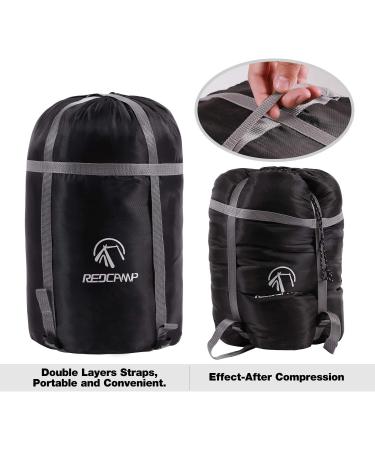 REDCAMP Sleeping Bag Compression Sack Black XL - 40L for Backpacking and Camping - Buy Online on GoSupps.com