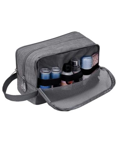 Durable Water Resistant Men's Toiletry Bag for Traveling - Denim Grey - Buy Online on GoSupps.com