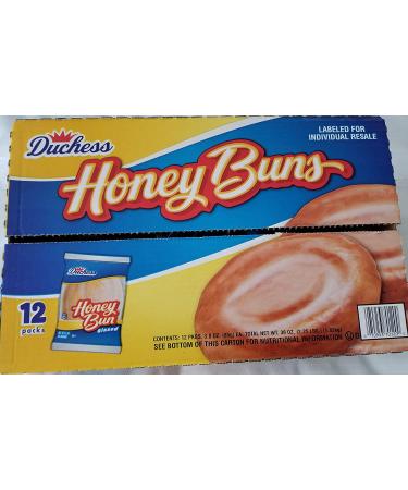 Duchess Honey Buns - 12 Pack, 3 oz each - Buy Online on GoSupps.com