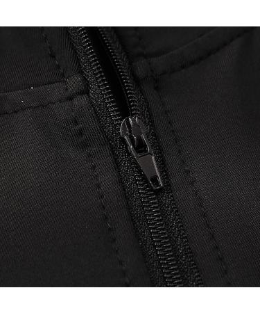 Men's Black Quarter Zip Long Sleeve Compression Workout Shirt | Quick Dry, Moisture Wicking | Size Medium - Buy Online on GoSupps.com