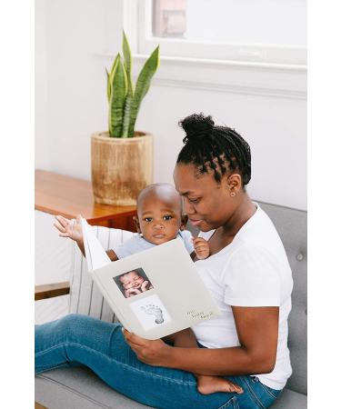 Pearhead Baby Memory Book with Clean-Touch Ink Pad | Gender Neutral Milestones Photo Album in Ivory - Buy Online on GoSupps.com