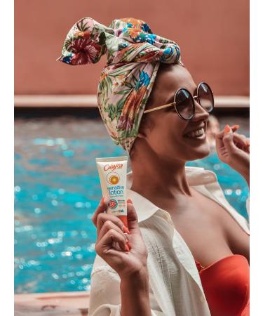 Calypso Sensitive Skin Face Sun Lotion | SPF 50+ Very High Protection Hypoallergenic Sunscreen Suitable for Kids Water Resistant 50ml 50 ml (Pack of 1) - Buy Online on GoSupps.com
