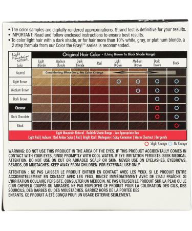 Light Mountain Natural Hair Color & Conditioner - Chestnut 4 Oz | Organic & Vegan Hair Dye - Buy Online on GoSupps.com