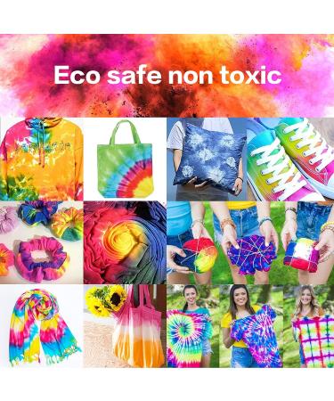 26-Pack Tie Dye Powder | Bright Fabric Dye for Children and Adults | Party Supplies | 10g Per Pack - Buy Online on GoSupps.com