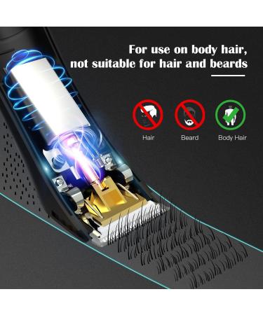 Vexloria Ball Trimmer Men - Electric Groin & Body Hair Groomer with Ceramic Blade, Wet/Dry Shaver, LED Light - Red - Buy Online on GoSupps.com