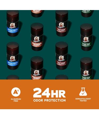 Dr. Squatch Natural Deodorant for Men Bourbon Wood 2 Pack - Aluminum Free Squatching Deodorant (2.6 oz 2 Pack) - Buy Online on GoSupps.com