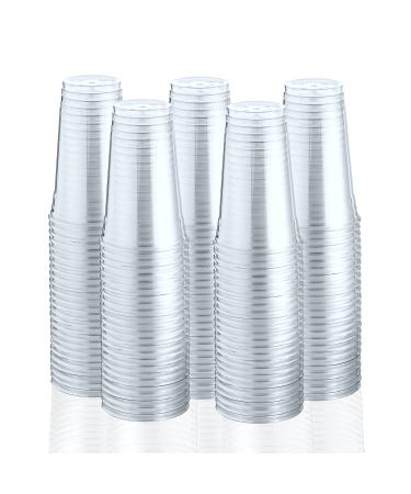 Green Direct 24 oz. Disposable Clear Drinking Plastic Cups for Boba Tea Ice Coffee 100 Pack 1 24 oz.
