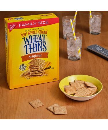 Wheat Thins Original Whole Grain Wheat Crackers Family Size 14 oz - 1 Pack - Buy Online on GoSupps.com
