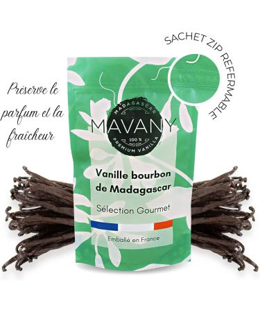 Mavany 10 BOURBON/MADAGASCAR vanilla pods Large size XL 18 to 20 cm Grand cru of gourmet quality selected for - Buy Online on GoSupps.com