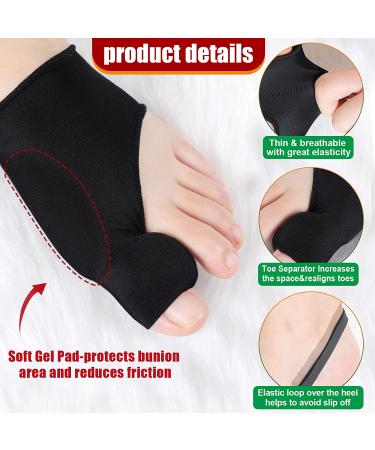 Bunion Corrector Set for Men and Women - Orthopedic Pain Relief Splint, Toe Straightener, Hallux Valgus Corrector - 4 Pairs for Day and Night Support - Buy Online on GoSupps.com