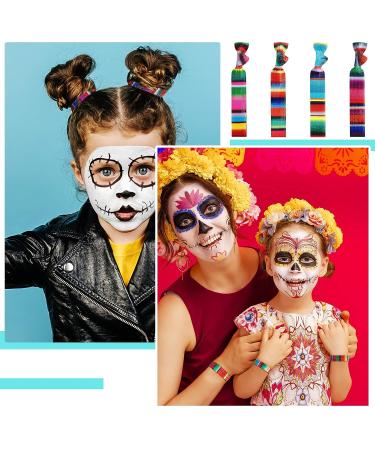 24 Pcs Mexican Hair Ties - Fiesta Ribbon Headbands for Women & Girls - Cinco De Mayo Accessories - Buy Online on GoSupps.com
