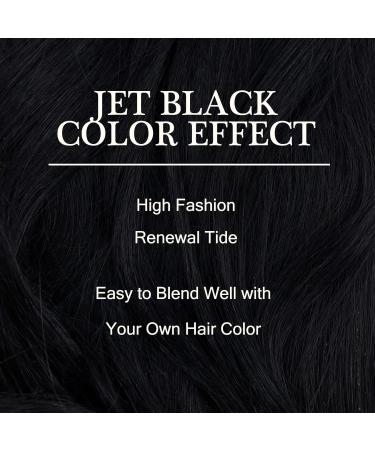 Shop Laavoo Clip-In Real Hair Extensions - Black 35cm 5 Pieces 80g | Premium Quality Human Hair - Buy Online on GoSupps.com