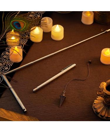 Enhanced Copper Spy Cone & Pendulum Set for Ghost Hunting | 3-Piece Paranormal Dining Rods with Handles | Energy Healing & Water Detection - Buy Online on GoSupps.com