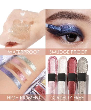 FOCALLURE Liquid Glitter Eyeshadow - Long Lasting Waterproof Metallic Eye Shadow in SAND - Buy Online on GoSupps.com