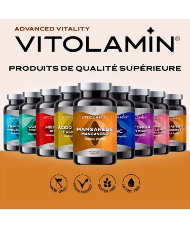 MANGANESE VITOLAMIN 365 Vegetarian Tablets 1 per day | Strengthens connective tissue and strengthens bones. 100% purity - Buy Online on GoSupps.com