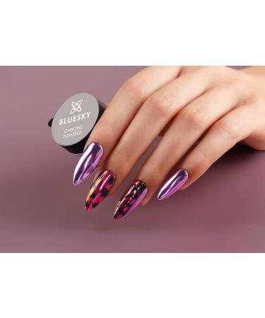 Bluesky Chrome Nail Powder Kit - Metallic Red Gel Nail Art 5g - Buy Online on GoSupps.com