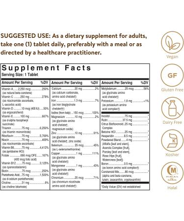 Solgar VM-75 Multiple Vitamins + Chelated Minerals - 180 Tablets for Optimal Health - Buy Online on GoSupps.com