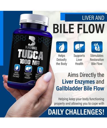 Blackb ll TUDCA 1000mg Capsules with Milk Thistle Liver Detox - 45 Day Supply - Buy Online on GoSupps.com