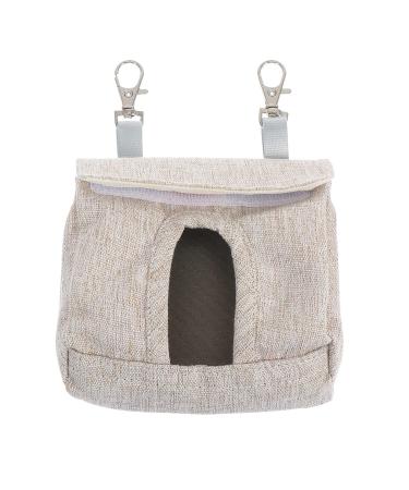 Rabbit Hay Feeder Bag Eat Slowly Guinea Pig Hay Feeder Hemp Fabric Small Animals Hay Feeder Bag for Rabbit Guinea Pig Chinchilla Small Animal