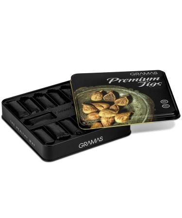 Gramas Gourmet Turkish Figs - Natural Sun-Dried Premium Figs in Tin Gift Box - Gluten-Free Calimyrna Figs - Non-GMO - Kosher - 11.64 oz - Buy Online on GoSupps.com