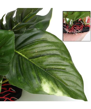 Artificial Aquarium Plants Decoration - 2 Pieces (23cm & 18cm) - Realistic Plastic Aquatic Plants for Home & Office Aquariums - Buy Online on GoSupps.com