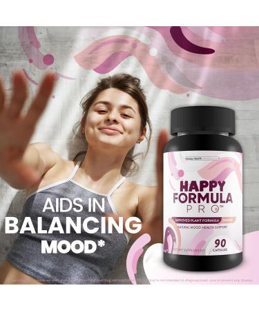 Happy Formula Pro - Our Best Happy Pills Vitamin D Mood Support Supplement - Happpy Supplements Natural Mood Support Supplements for Women Mood Support Supplements for Men - Postpartum Mood Support - Buy Online on GoSupps.com