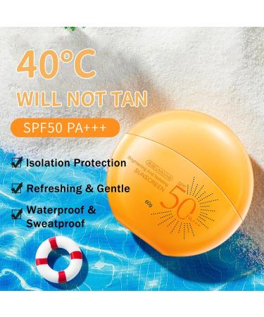 Vitamin E Face Sunscreen SPF 50 PA+++ Anti-Age SPF 50 Cream Face Cream SPF 50 Face Sunscreens UVA/UVB Protection Broad-Spectrum Calm Soothing Non-Greasy Lightweight Waterproof - Buy Online on GoSupps.com