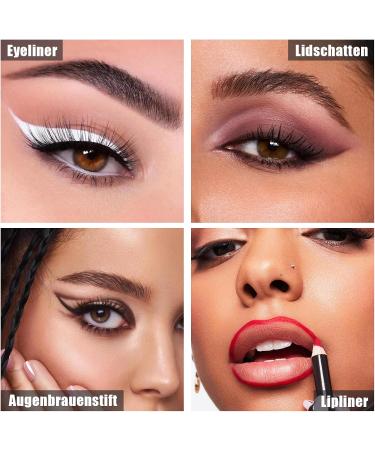 EONFAVE Colorful eyeliner water resistant set of 6 colors eye shadow eyeliner pen set matte kajal pen for women smudgeproof and longlasting eyeliner high color rendering kajal pen eye makeup - Buy Online on GoSupps.com