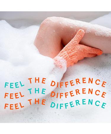 Cleanlogic Exfoliating Gloves - Reusable Body Exfoliator for Smooth, Clean Skin - Boost Circulation and Lymphatic Drainage - 3 Pairs - Buy Online on GoSupps.com