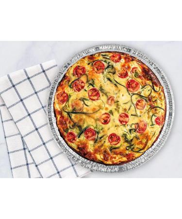 Mr Miracle 9 Inch Round Disposable Aluminum Foil Pans with Clear Plastic Lids - Pack of 40 Sets - Buy Online on GoSupps.com