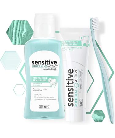  Mentadent Mentadent Sensitive Mineral Active Protection Sensitive Toothpaste Protects Sensitive Teeth and Relieves Dental Sensitivity 75 ml - Buy Online on GoSupps.com