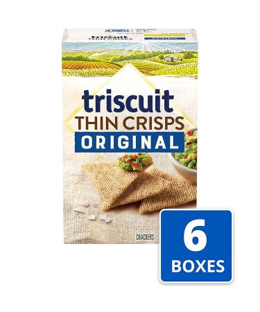 Triscuit Thin Crisps Original Whole Grain Wheat Crackers - 6 Pack of 7.1 Ounce Boxes - Buy Online on GoSupps.com