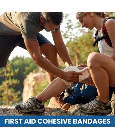 60 Rolls Self Adhesive Bandages Wrap | 30 Pack 2 x 5 Yards & 30 Pack 4 x 5 Yards Sports Bandages | Breathable Cohesive Tape for Sports Wrist Ankle | Elastic Bandage Rolls in 15 Colors - Buy Online on GoSupps.com
