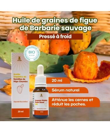 Snadi - Organic Prickly Pear Seed Oil | 20ml | 100% Natural and Pure | Cold Pressed | Moisturizes & Rejuvenates | Dark Circles & Pouches Reducer | Vegan | Glass Bottle - Buy Online on GoSupps.com