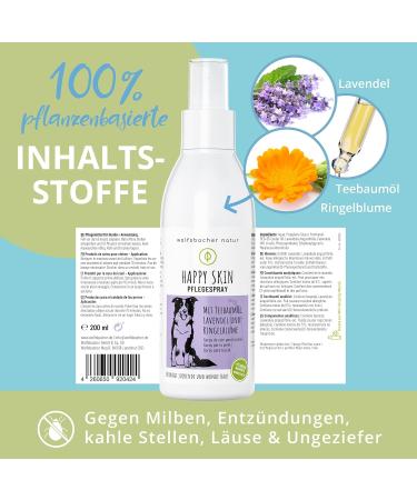 Itching Spray for Dogs | Anti-Itch & Mite Relief | 100% Natural with Tea Tree Oil & Lavender - 200ml - Buy Online on GoSupps.com