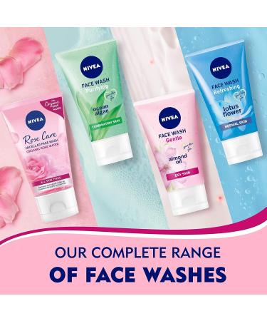 NIVEA Micellar Cleansing Face Wash Skin Breathe Rose MicellAIR 150ml - Gentle Cleanser for Fresh and Radiant Skin - Buy Online on GoSupps.com