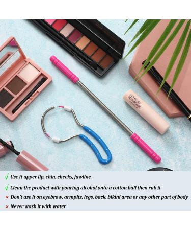 2 Pieces Spring Facial Hair Remover Manual Epilator Spring Face Hair Roller Threading Epilator Tools for Face Hair Removing Supply - Buy Online on GoSupps.com