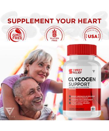 Sweet Relief Glycogen Capsules Sweet Relief Glycogen Health and Wellness Multivitamin Support Supplement Sweet Relief Advanced Maximum Strength Blood Sugar Cleanse Support Relief (60 Capsules) - Buy Online on GoSupps.com