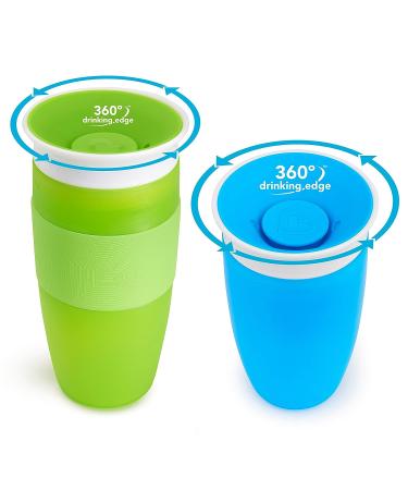Munchkin It's a Miracle! 360 Sippy Cup Gift Set - Blue/Green 10 Ounce + 14 Ounce - Buy Online on GoSupps.com