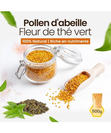 Propol-mel Pollen de Th 100% Naturel. 500 grammes Pollen de Th Sans R sidus. Source de Prot ines d Acides Amin s de Lipides de Vitamines et de Min raux. - Buy Online on GoSupps.com